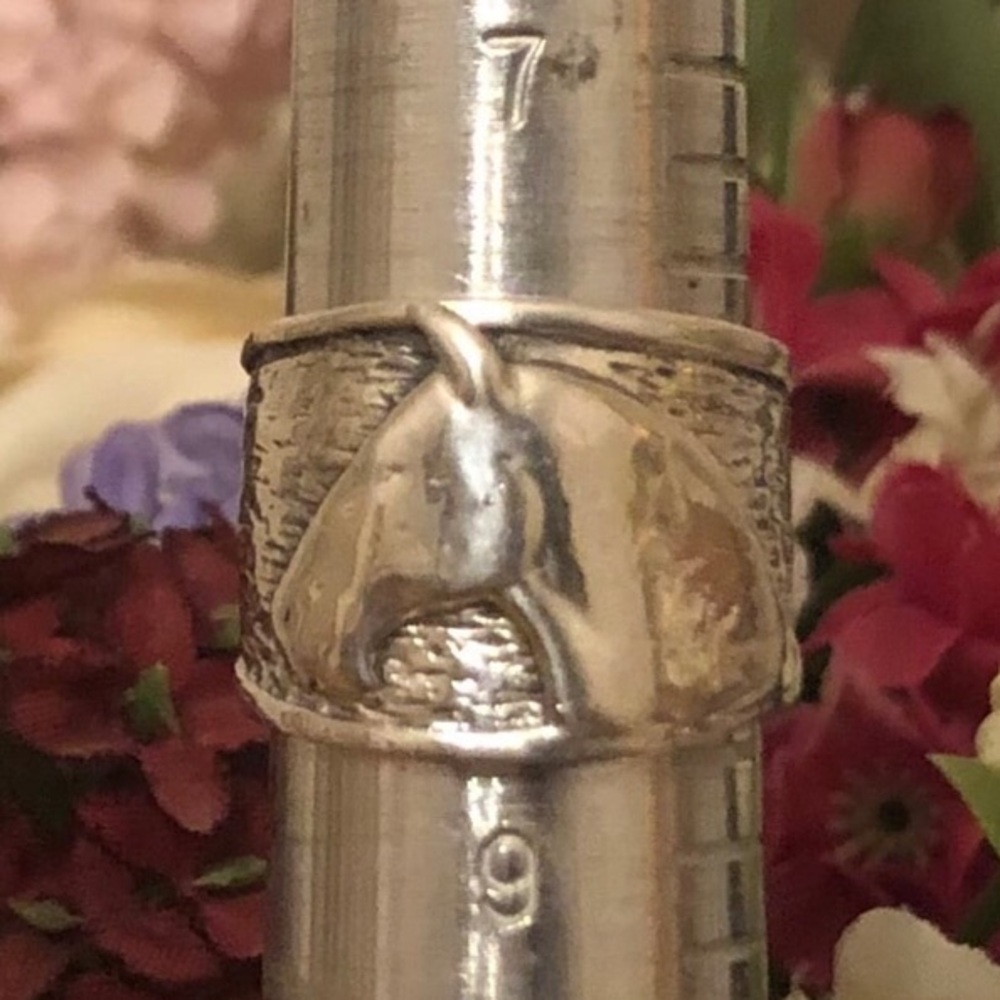 Rare Vintage Silpada Sterling Silver Equestrian Horse Head Ring R1460 Size 8 1/4